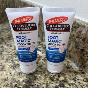 NWT Palmer's Cocoa Butter Foot Magic Scrub 2.1 oz each